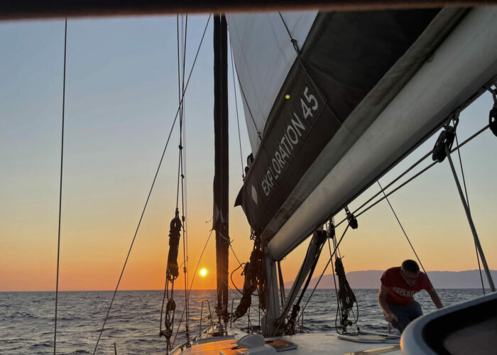 Navigation de nuit - Sailing Cyclades
