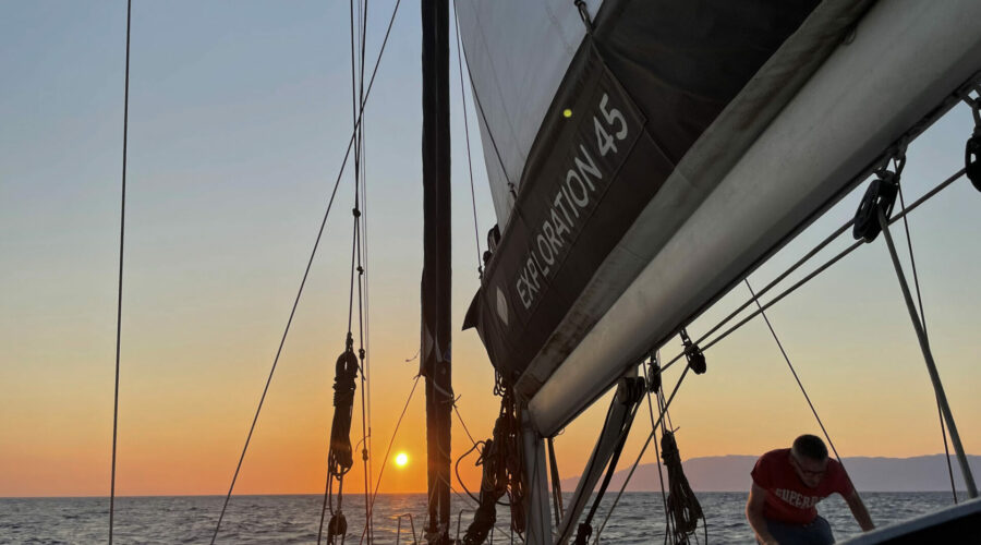 Navigation de nuit - Sailing Cyclades